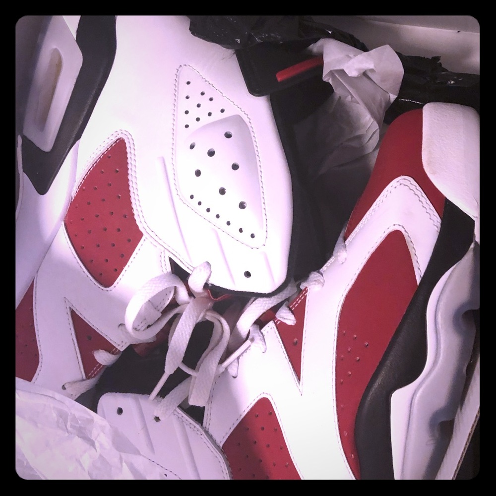 Jordan 6’s carmine size 12 100% authentic